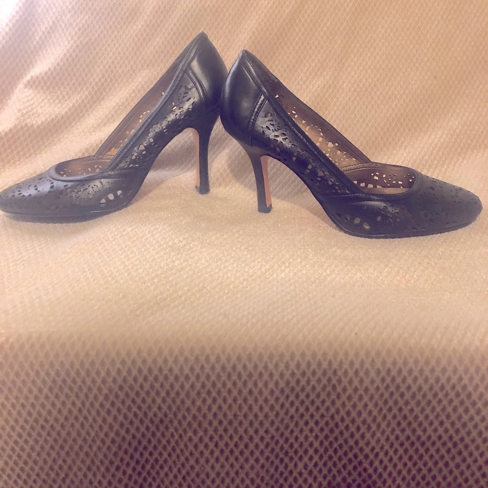 Alfani cut out black heels